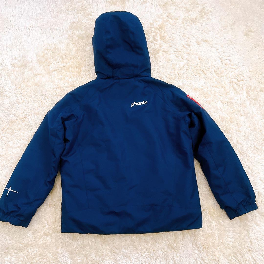 【フェニックス】スキーウェア　キッズ　上下セット　ネイビー　レッド　130 防寒