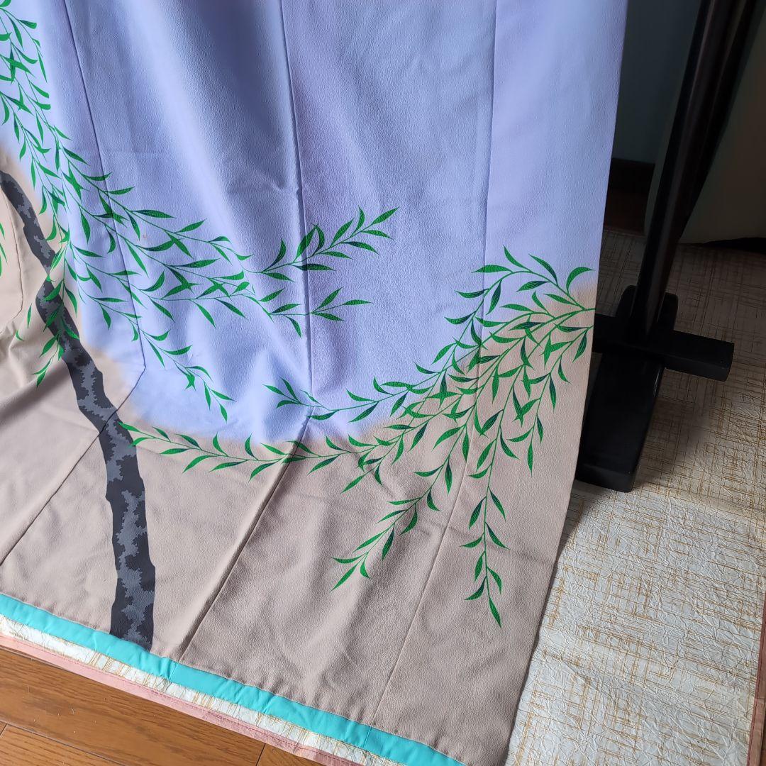 新舞踊　裾引き　薄紫色