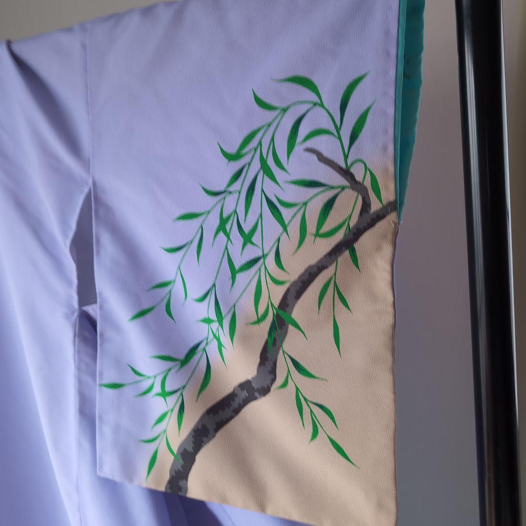 新舞踊　裾引き　薄紫色