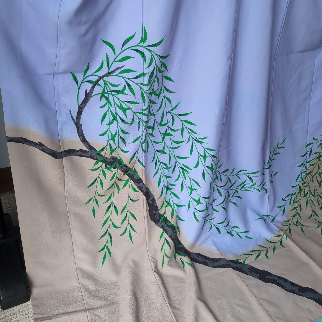 新舞踊　裾引き　薄紫色