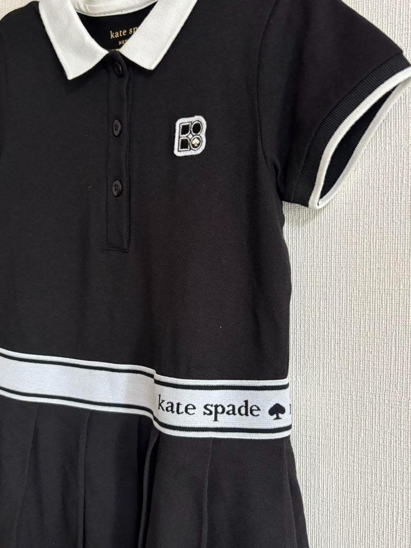 ケイトスペード ポロプリーツワンピース サイズ120 ブラック