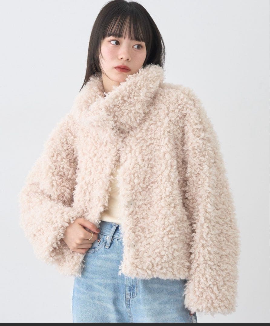 【2025AW】プードルファーショートブルゾン