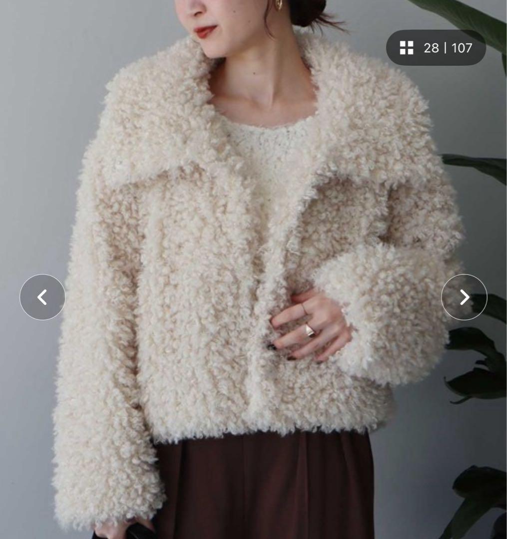 【2025AW】プードルファーショートブルゾン