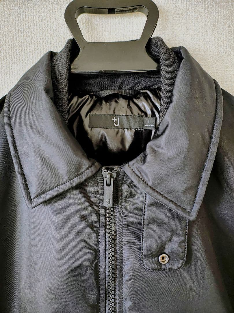 【美品】Uniqlo +J ダウンオーバーサイズリブブルゾン ブラック