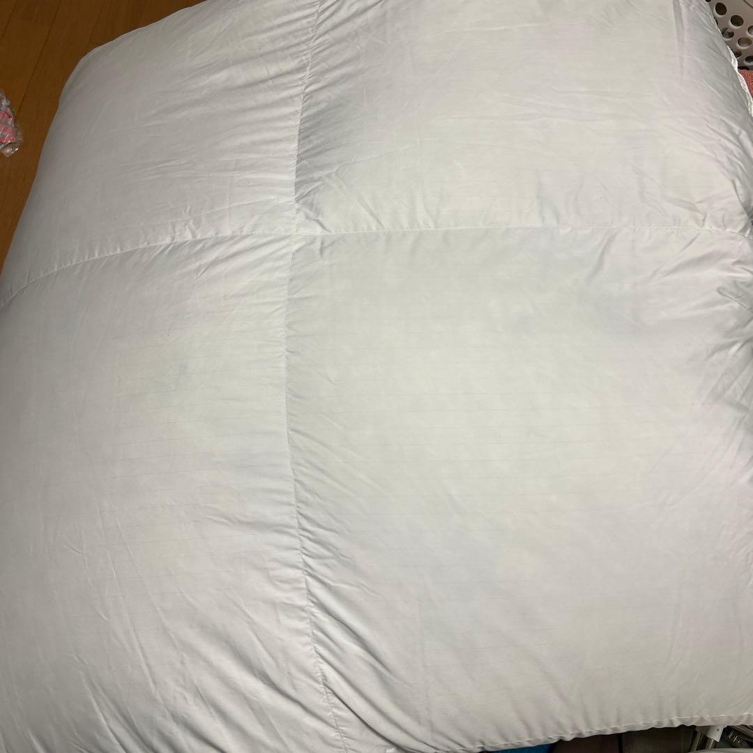 グレー羽毛掛ふとん・二層式／Q210x210cm