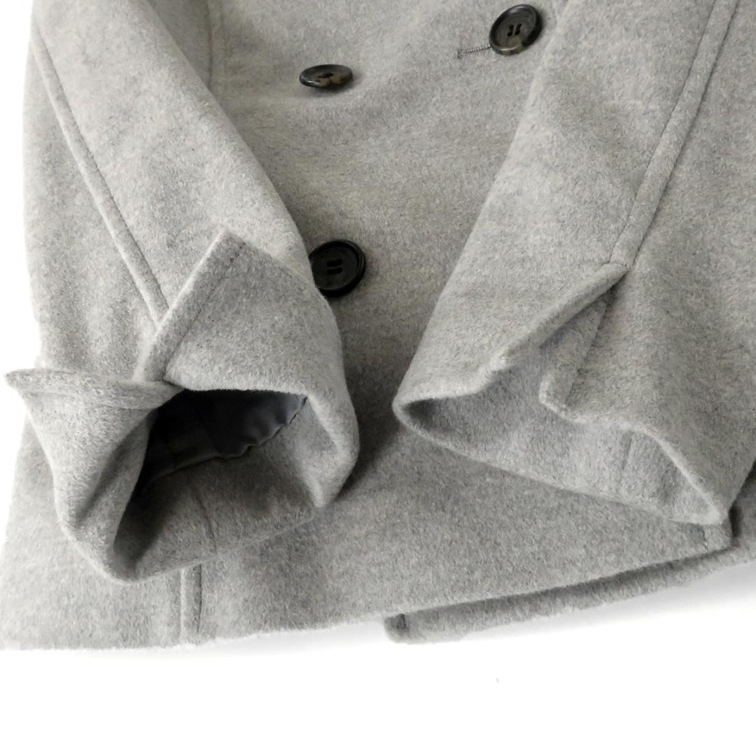 【高級 美品】23区 アンゴラウール ダブルブレストコート ピーコートタイプ