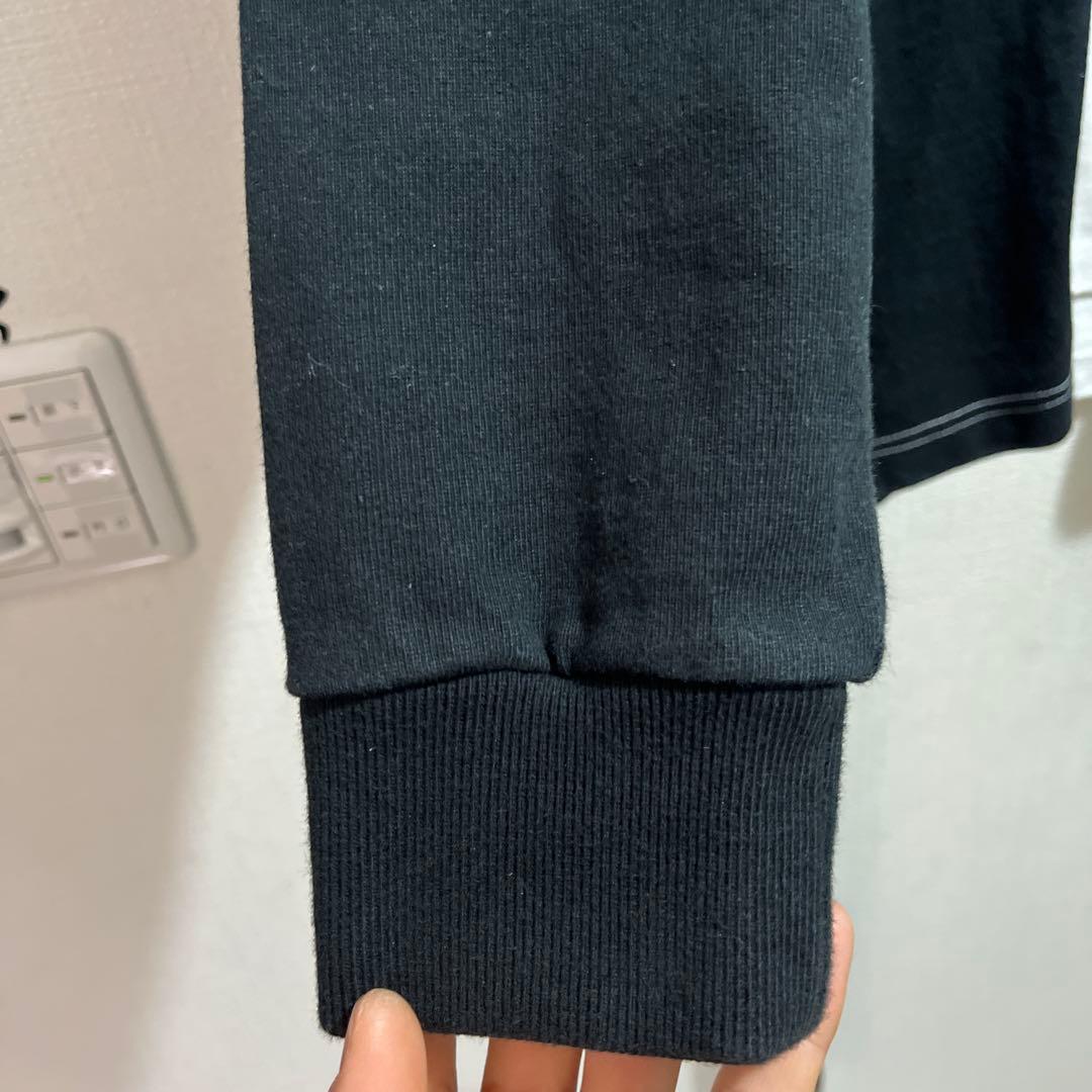 Supreme ラガーシャツ M ブラック/ホワイト