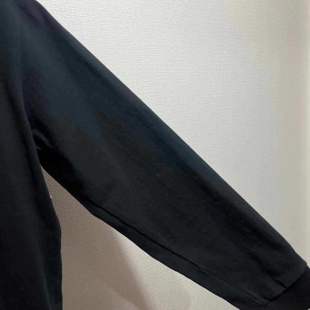 Supreme ラガーシャツ M ブラック/ホワイト