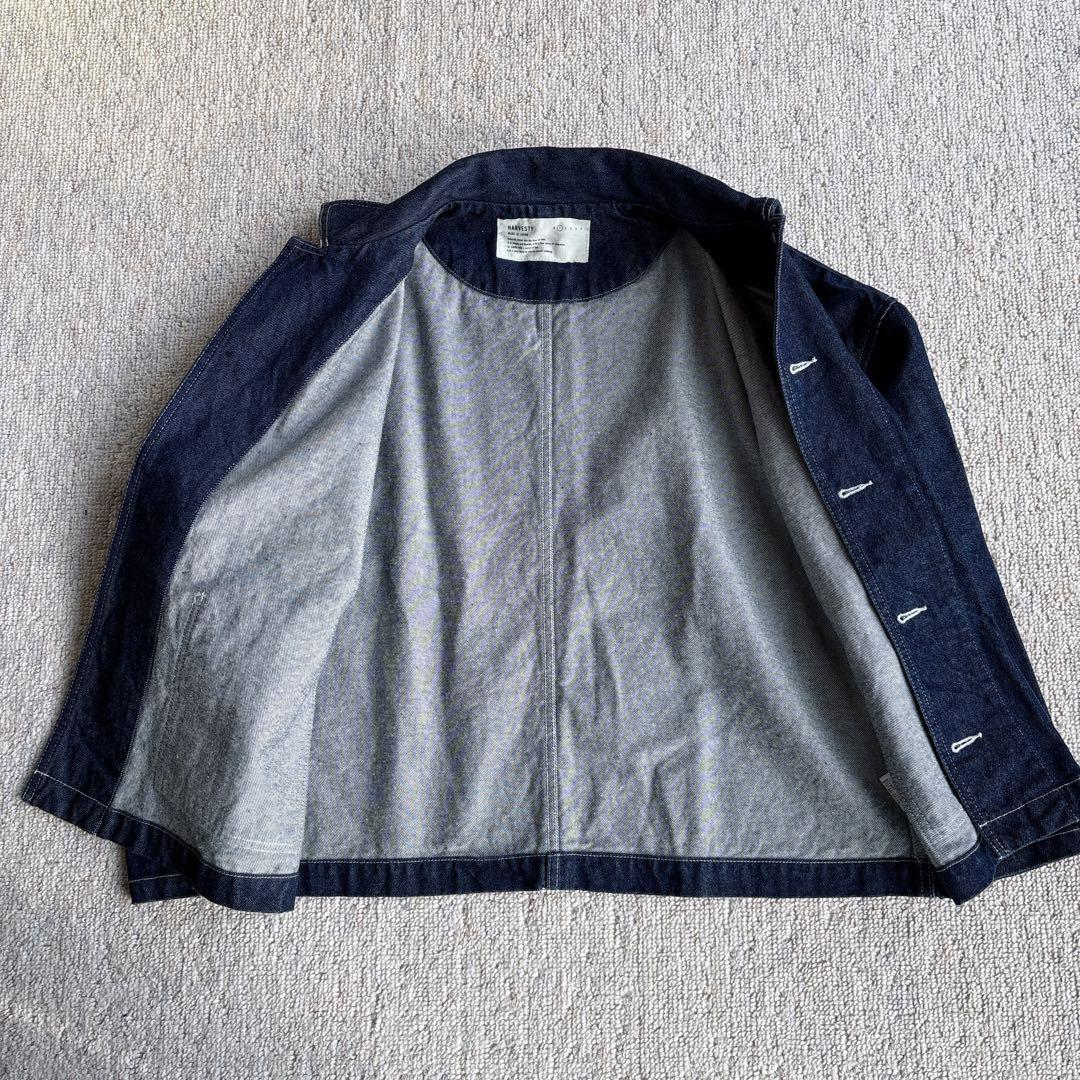 HARVESTY ダークデニム カバーオール　Gジャンデニムジャケット