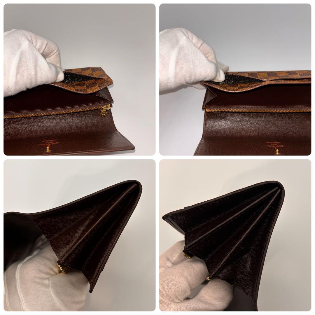 ✨鑑定済み✨ルイヴィトン✨ダミエ✨ポルトフォイユサラ 長財布