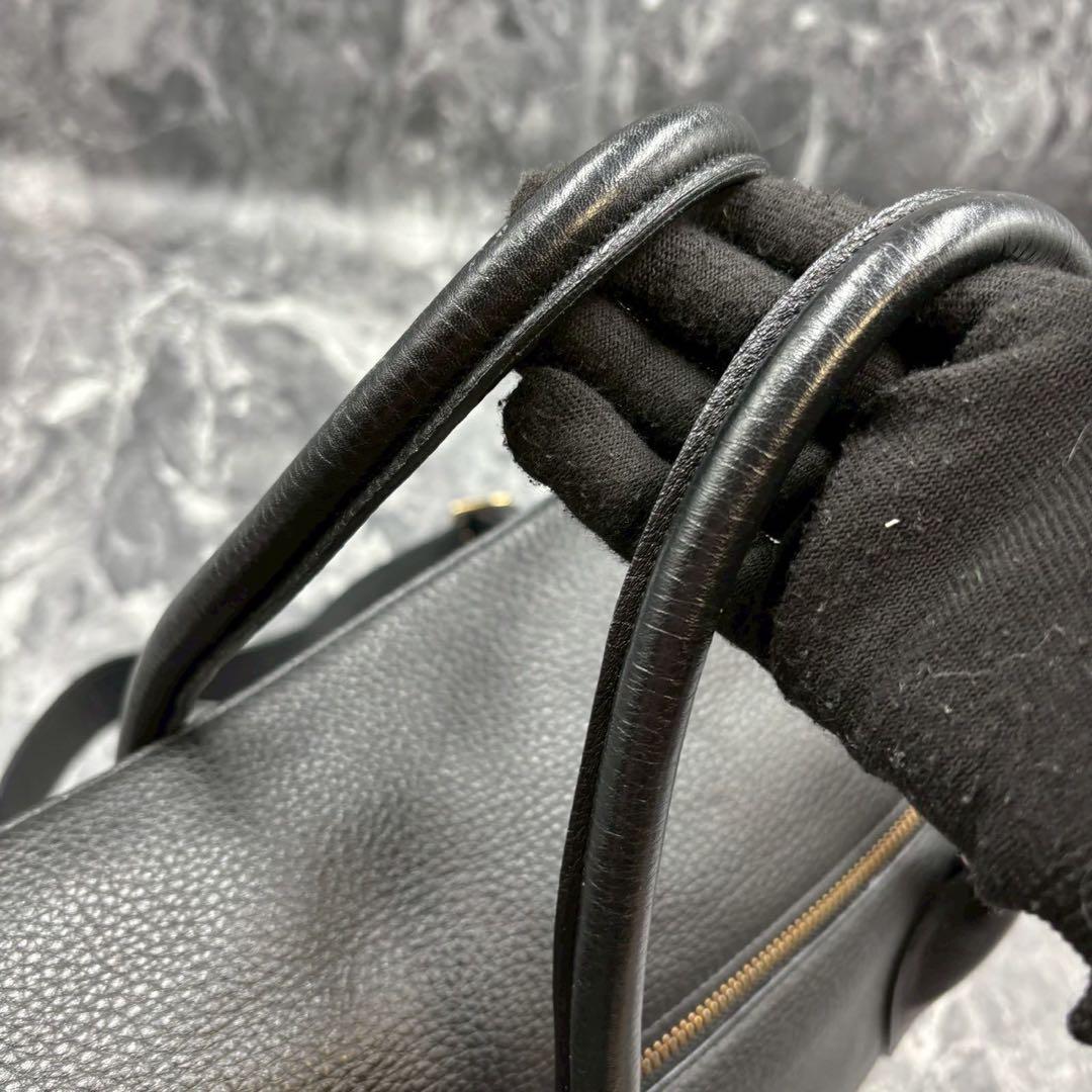 美品】Beato Rosso ベアートロッソ 2way レザー トートバッグ 黒