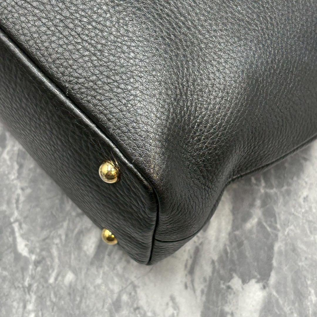 美品】Beato Rosso ベアートロッソ 2way レザー トートバッグ 黒