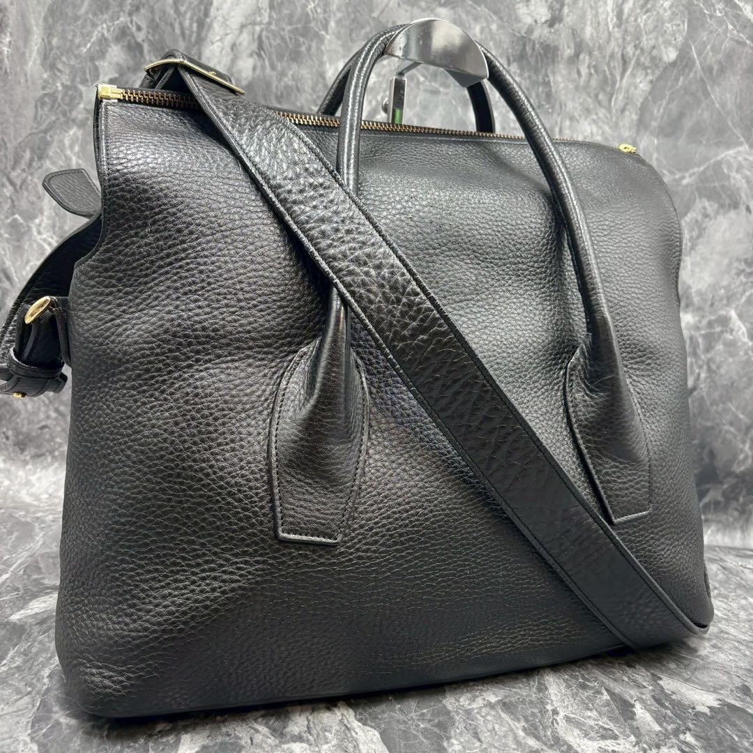 美品】Beato Rosso ベアートロッソ 2way レザー トートバッグ 黒