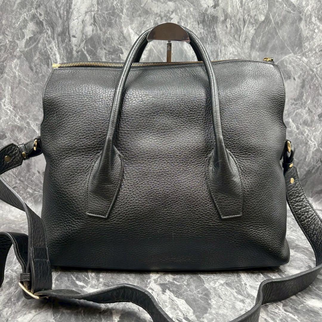 美品】Beato Rosso ベアートロッソ 2way レザー トートバッグ 黒