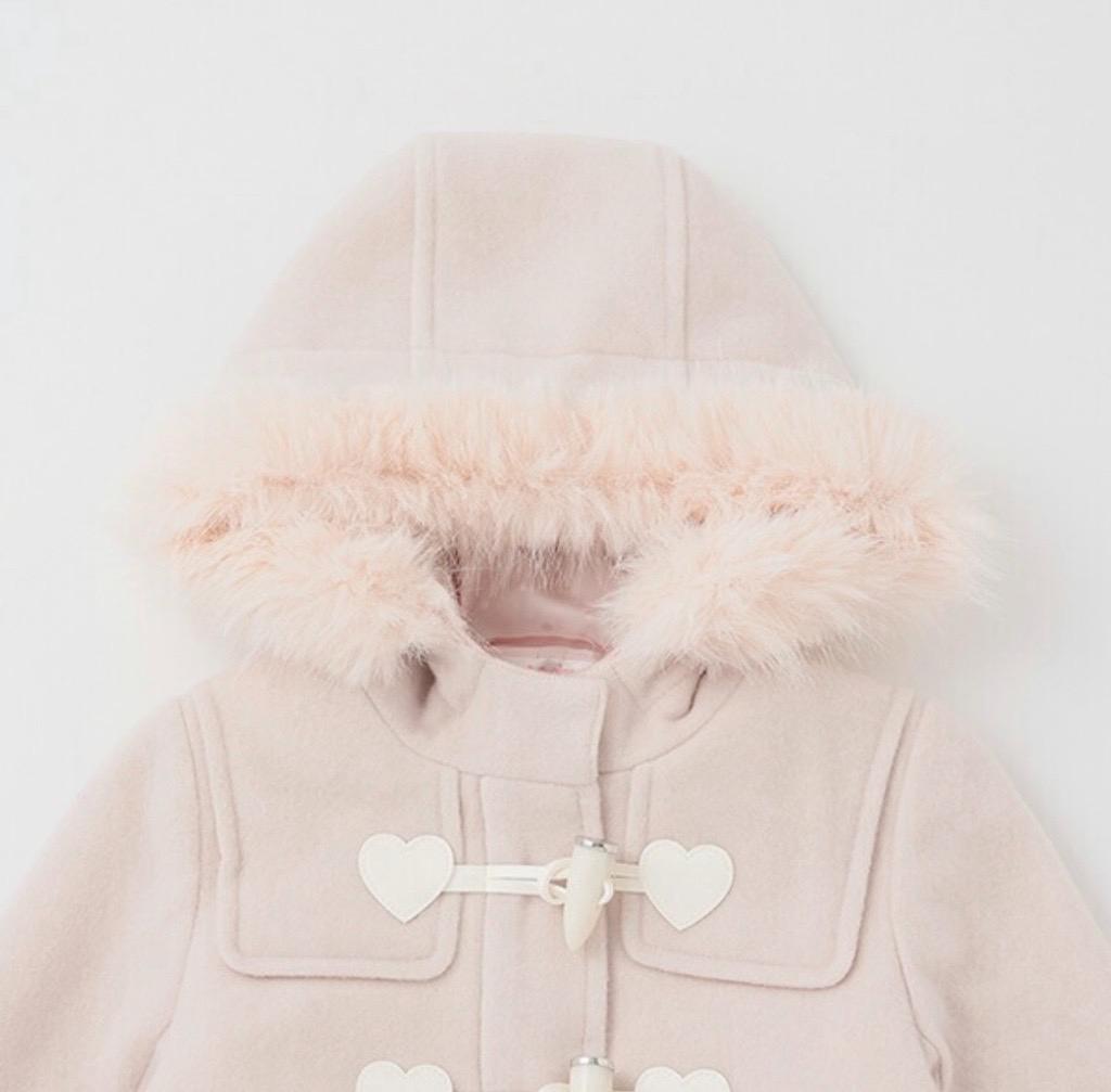 メゾピアノ 24AW フェイクファーダッフルコート