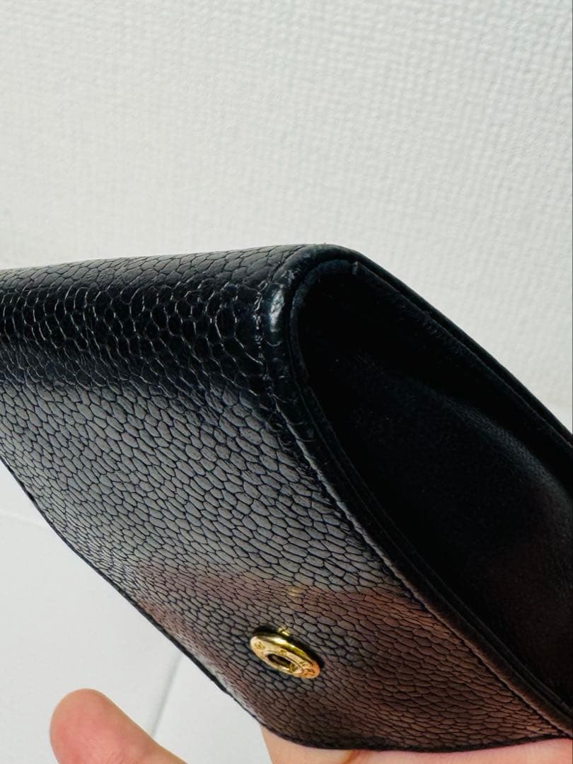 【値下げ希少】CHANEL シャネルキャビア スキン キーチェーン ケース