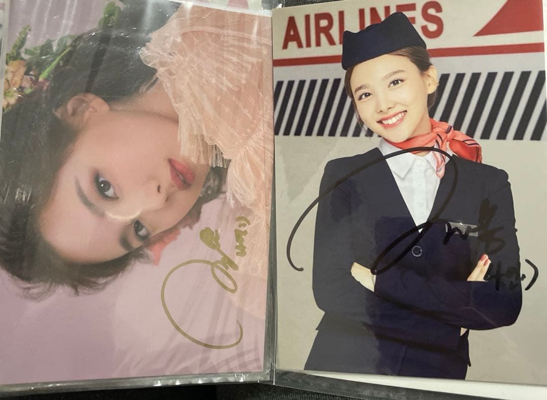 TWICE ナヨン　サイン　直筆　ポストカード　シーグリ