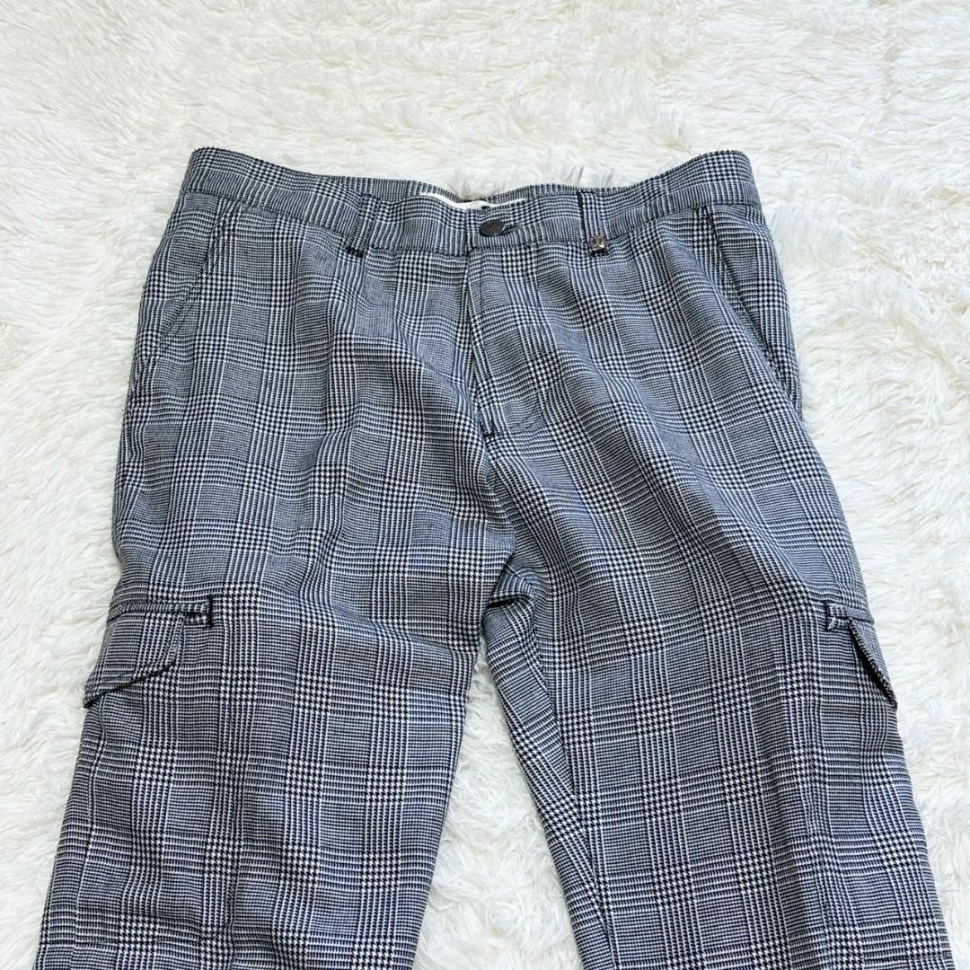 MARK&LONA チェック柄カーゴパンツ S ゴルフ メンズ キムタク