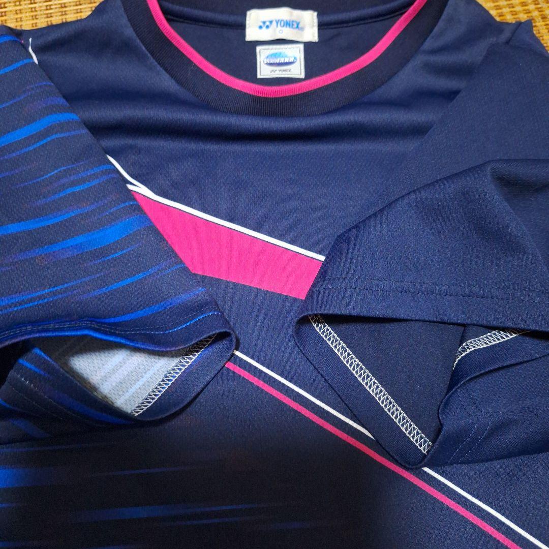 美品、希少XL(O)ヨネックス奈良岡選手着用モデルゲームシャツ10410