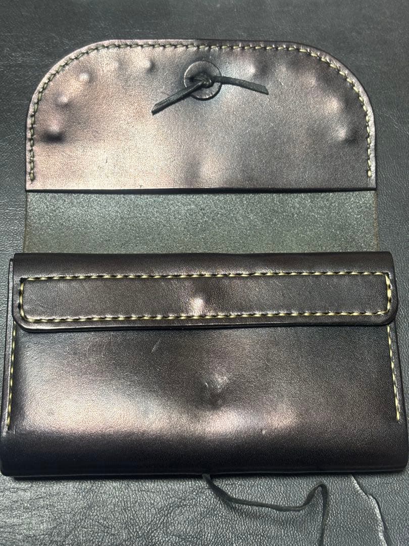 は*パ様 激渋　本革　レザーウォレット中サイズ