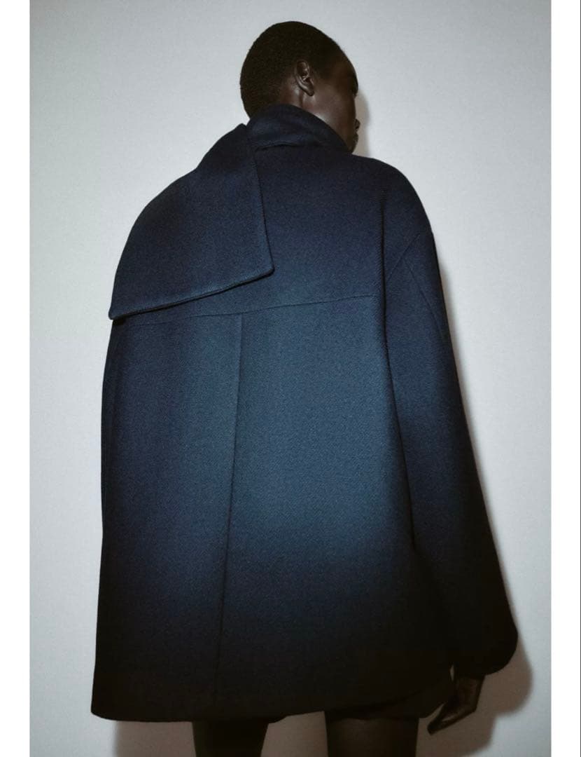 Zara ウールショートスカーフコート　M