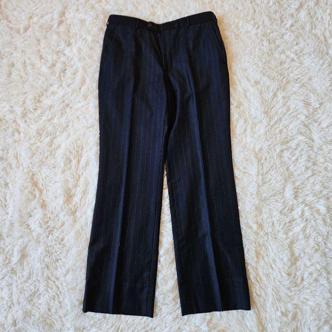 【PRADA】美品 プラダ イタリア製 ダブルスーツ ストライプ 50R