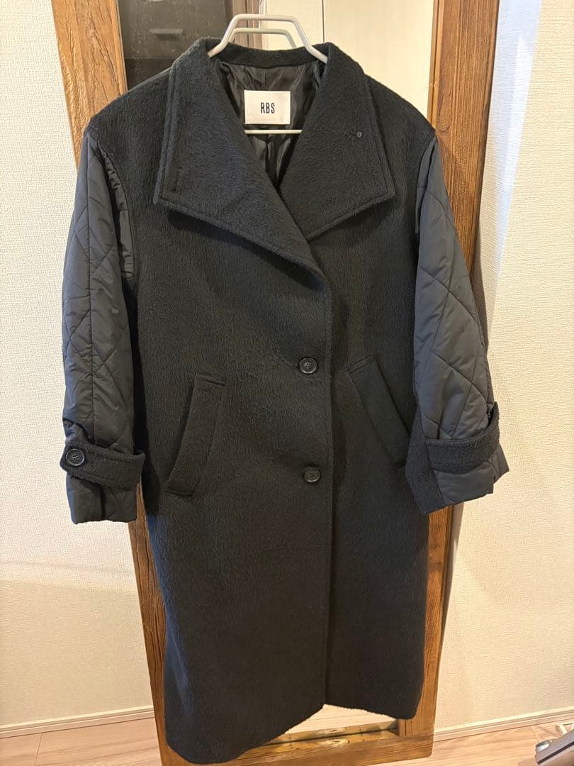 Ray BEAMS RBS シャギーキルトキリカエコート