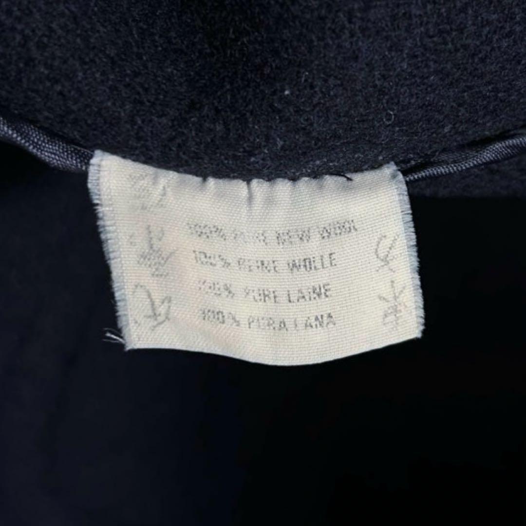 英国製 INVERTERE ヘリンボーン ダッフルコート ネイビー M