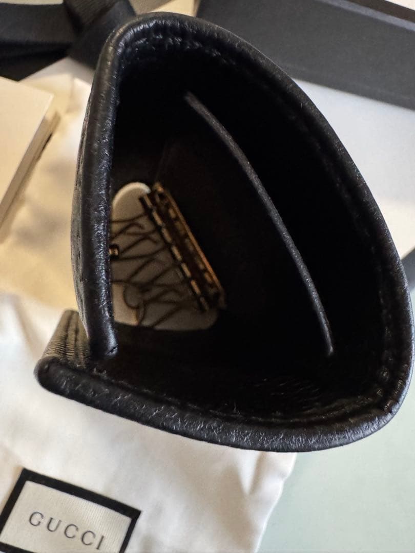 GUCCI グッチ GGプチマーモント ６連キーケース　ブラック