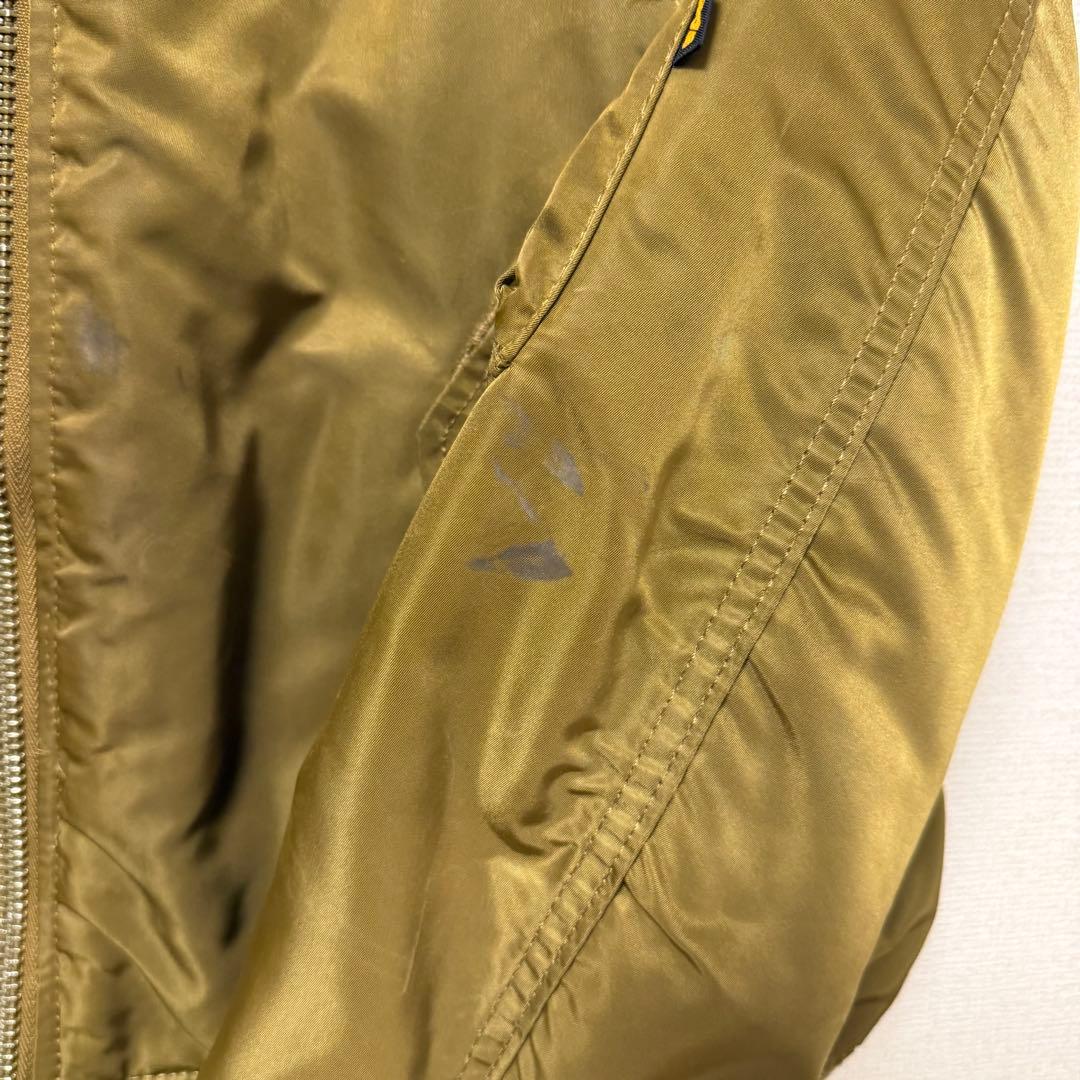 90s ALPHA MA-1 ゴールド