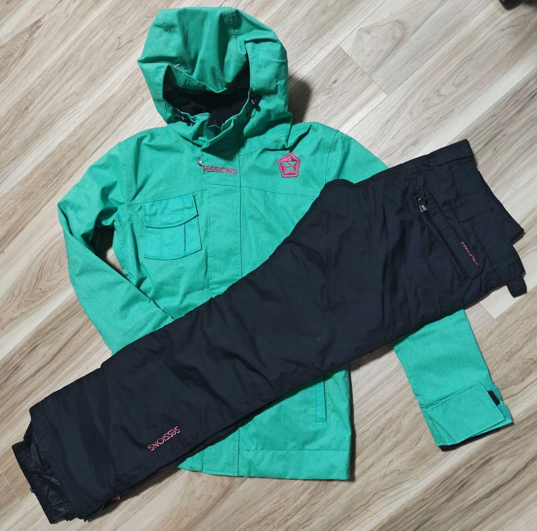 SESSIONS スノボウェア 上下　セット　Sサイズ