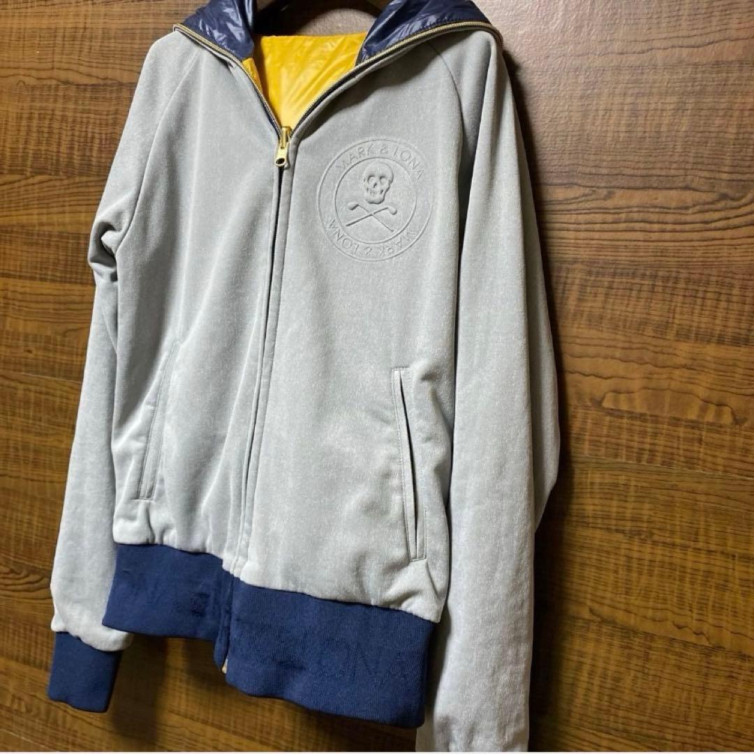 値下げ！マークアンドロナ リバーシブルレディースパーカージャケットS①