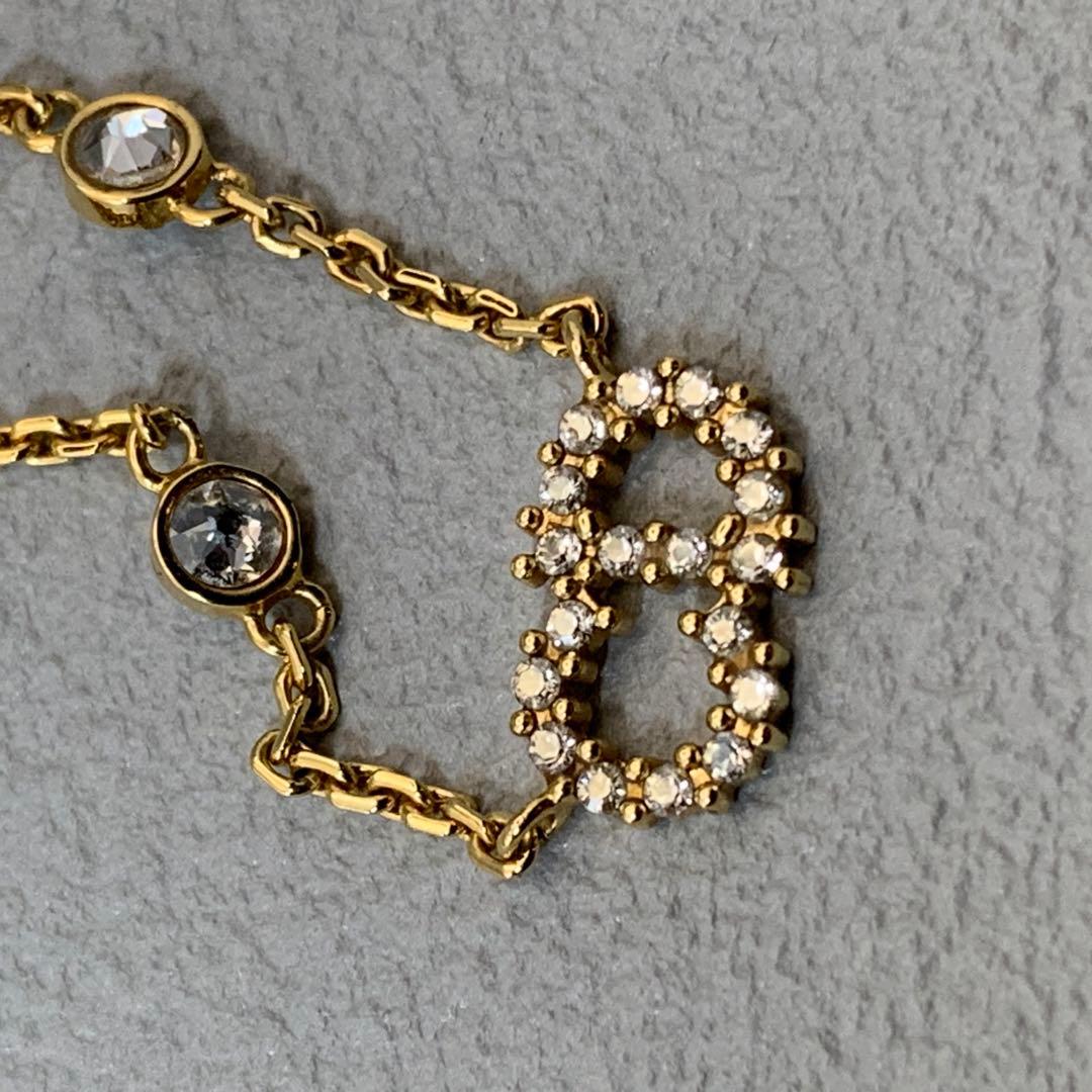 極美品 現行品 ディオール DIOR ネックレス パール ラインストーン