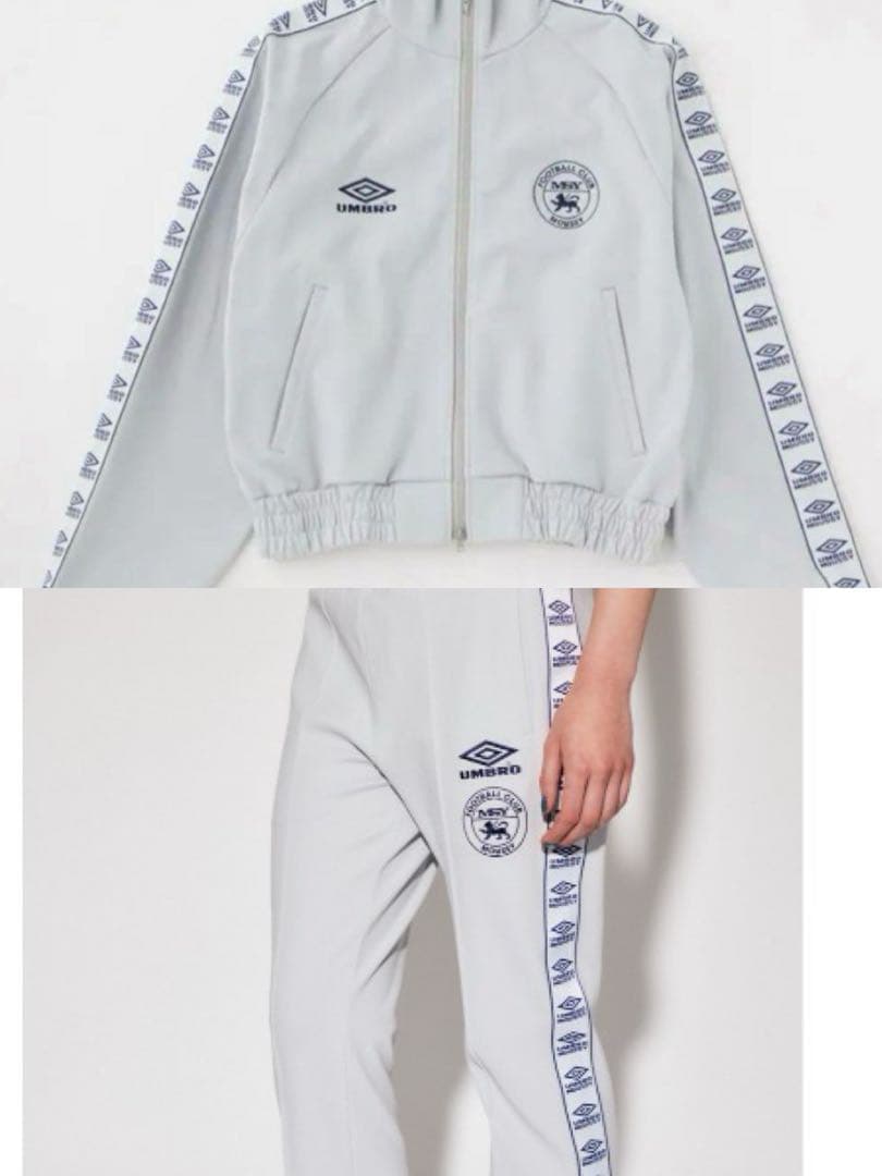 moussy Umbro グレー ジャケット トラックパンツ セット