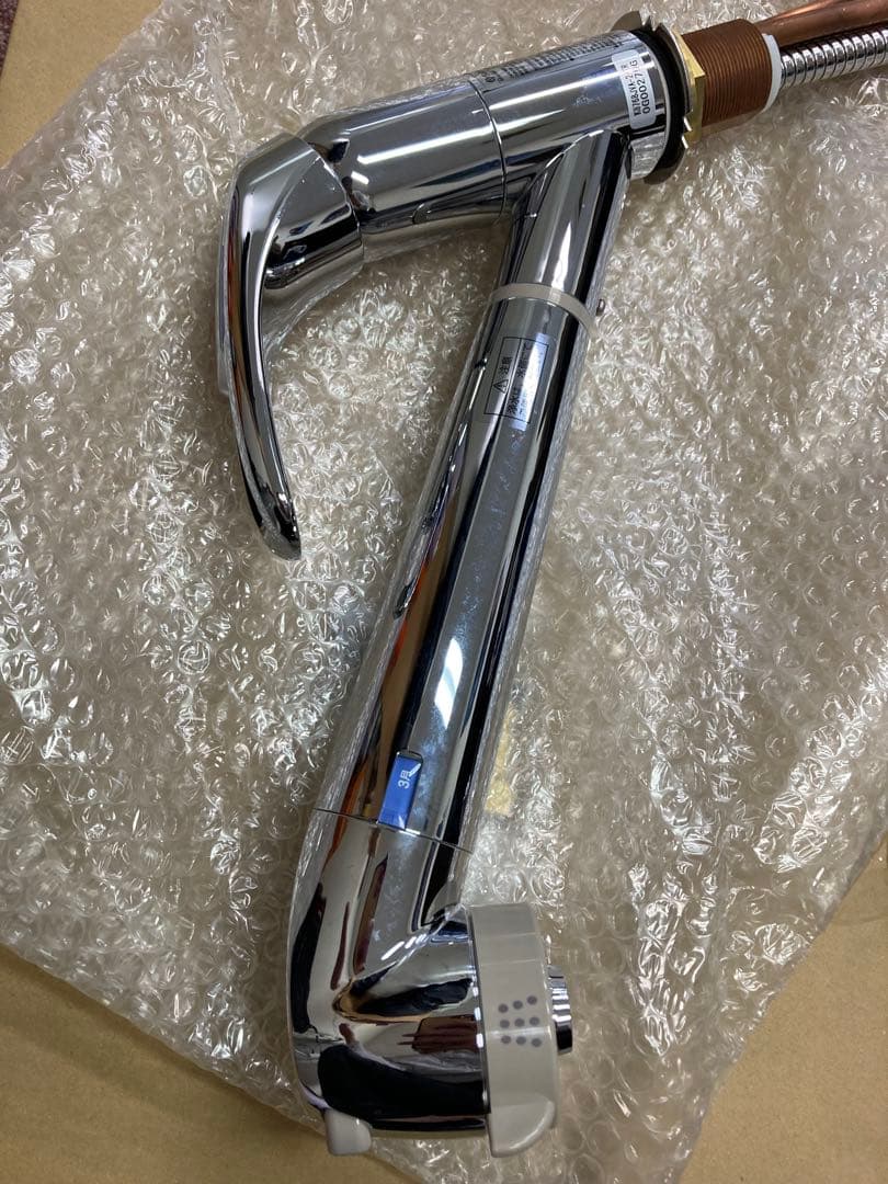 新品　サンエイシングル浄水器付ワンホールスプレー混合栓　K87680TJV