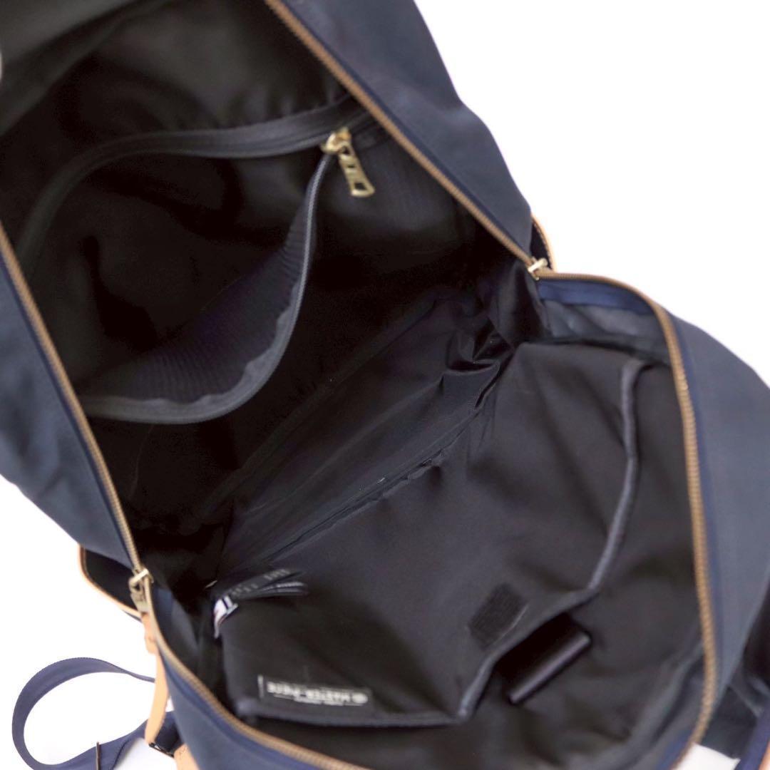 美品✨master-piece リュック 牛革 ネイビー ノートPC収納可