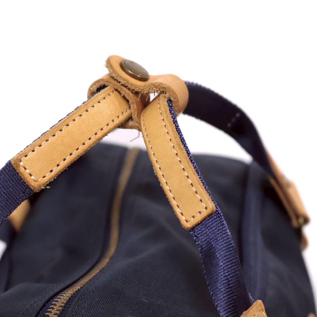 美品✨master-piece リュック 牛革 ネイビー ノートPC収納可