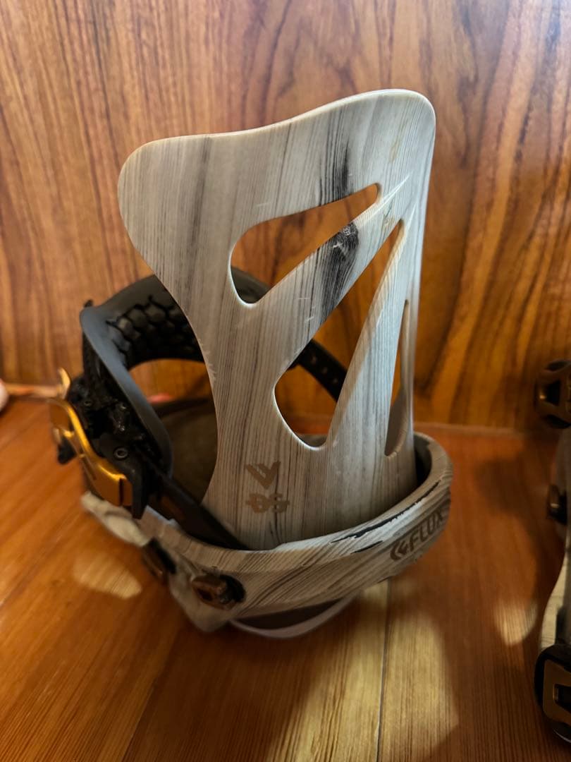FLUX DS/LTD スノーボードビンディング ホワイト/ウッド メンズ M