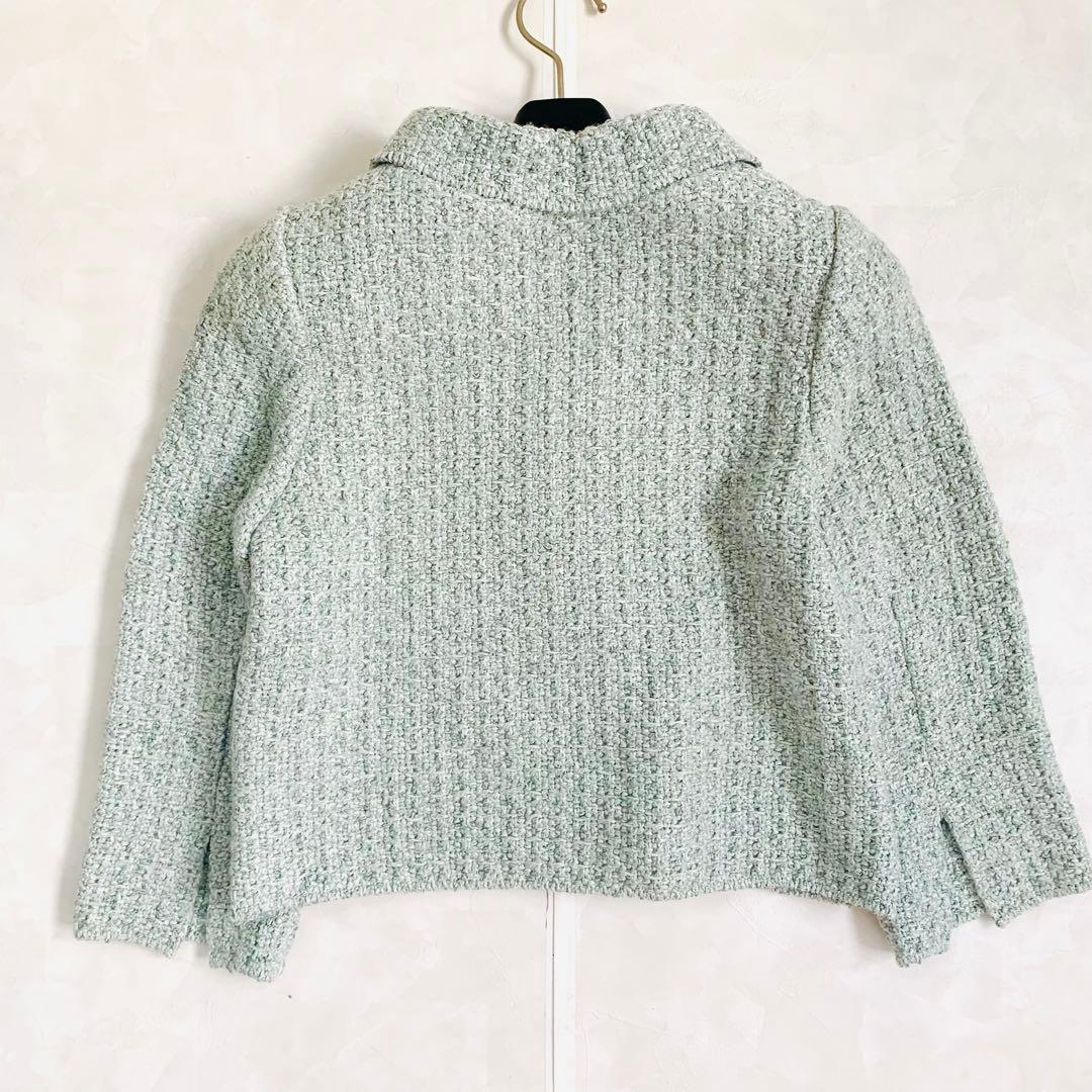 FOXEY Tweed Compact ツイードニットジャケット　2way