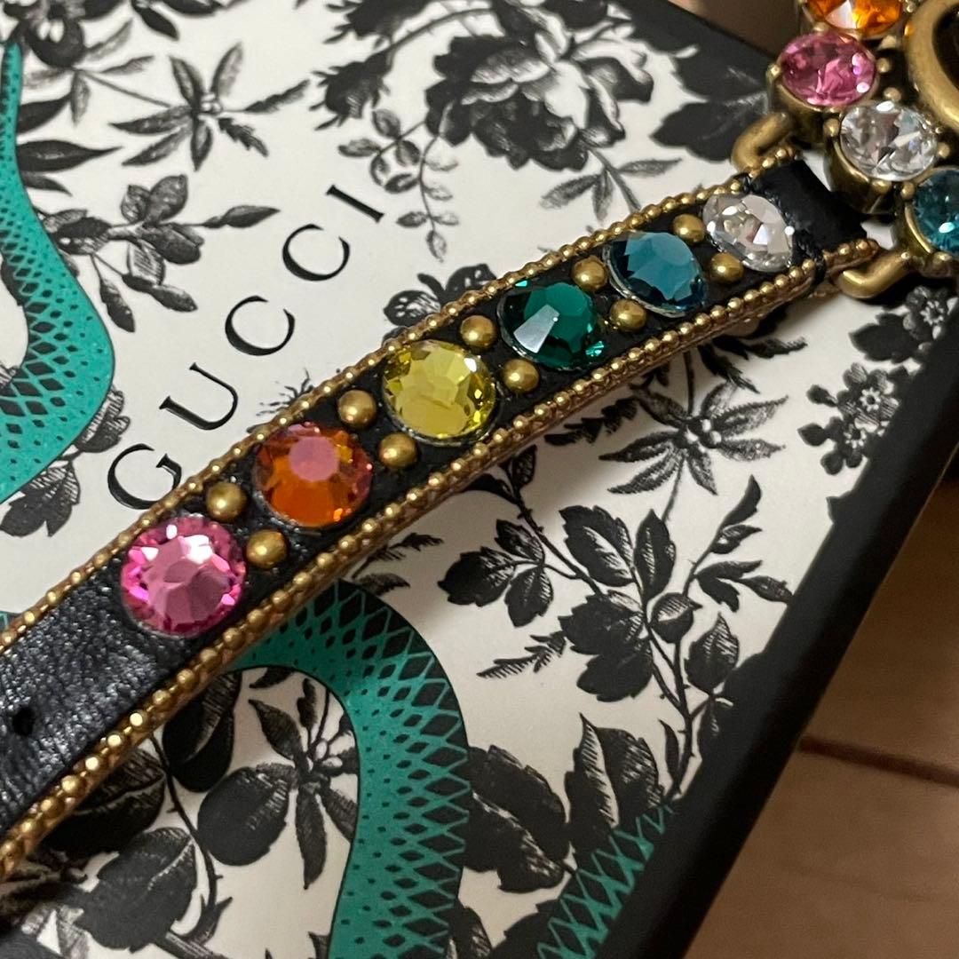 ✨️極美品✨️ GUCCI バングブレスレット マルチカラー GGロゴ 箱付き