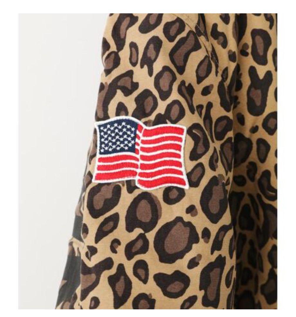 ロデオクラウンズ　HOODED BIG　レオパード柄 ブルゾン　RCWB