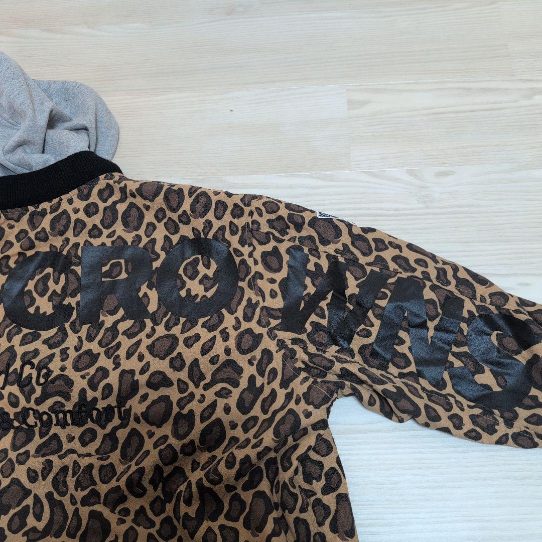 ロデオクラウンズ　HOODED BIG　レオパード柄 ブルゾン　RCWB