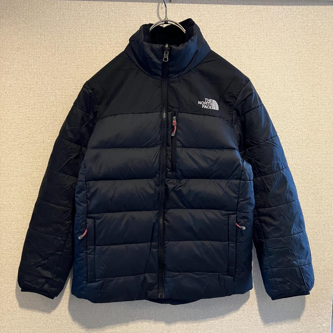 T4468★美品★ノースフェイス*ダウンジャケット*ヌプシ*キッズ150*黒系