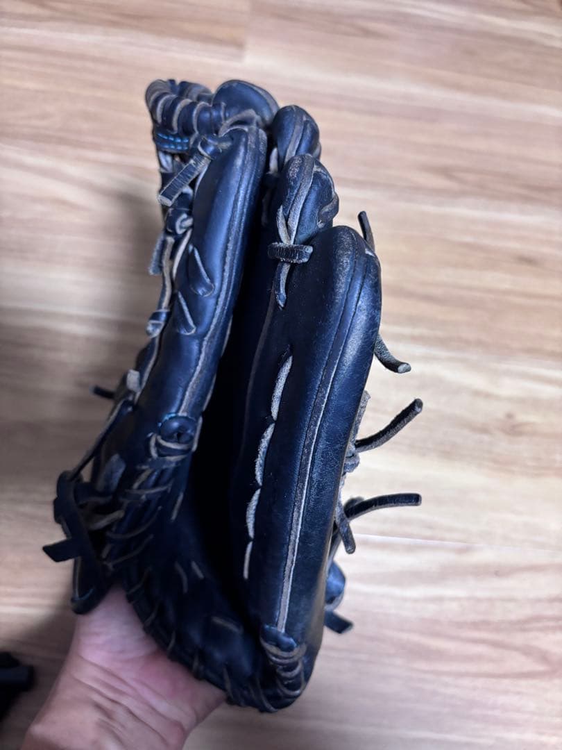 ザナックス 外野用硬式グローブ 黒