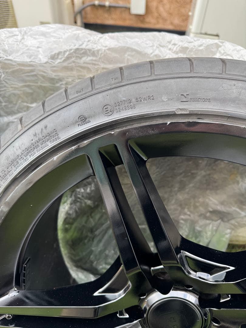 4本　20インチ ブラック 5スポークホイールセット　メルセデスベンツ　w447