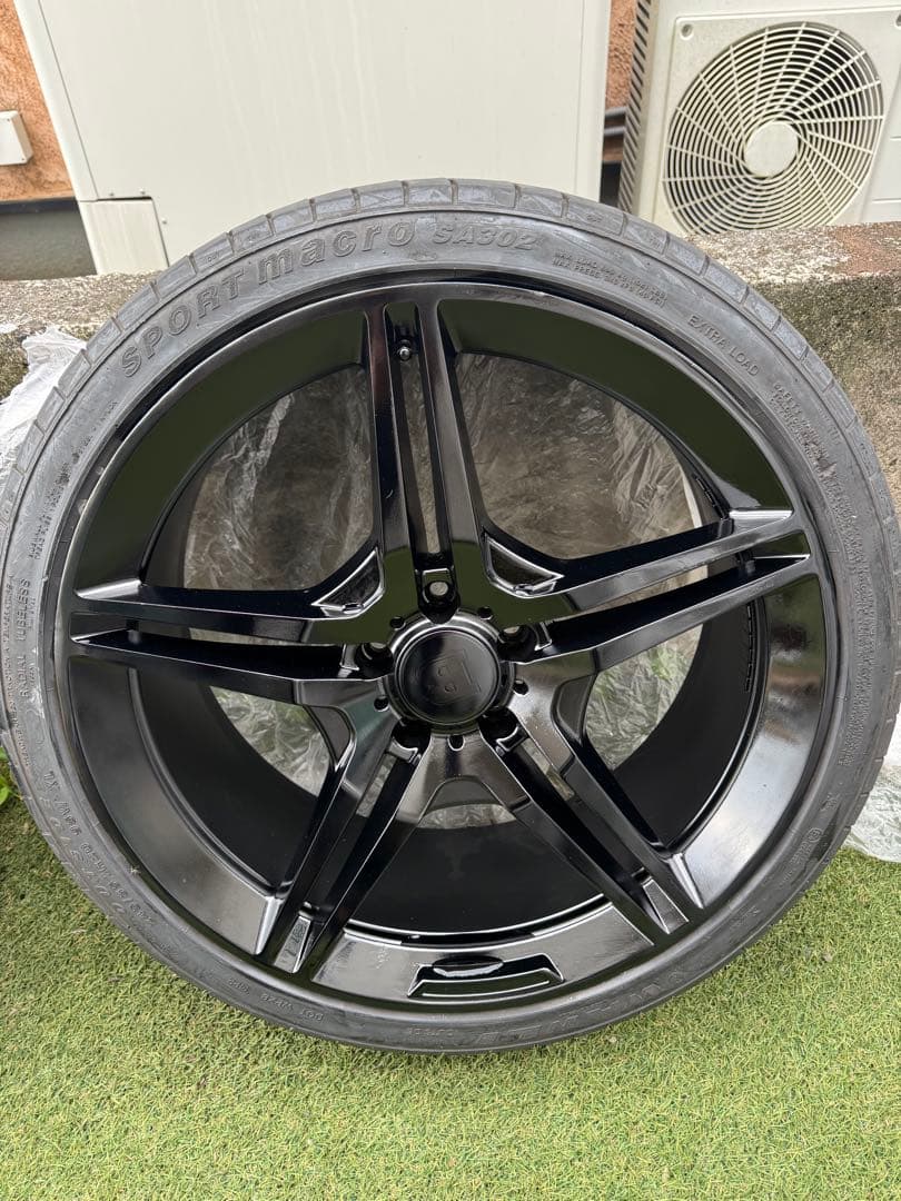 4本　20インチ ブラック 5スポークホイールセット　メルセデスベンツ　w447