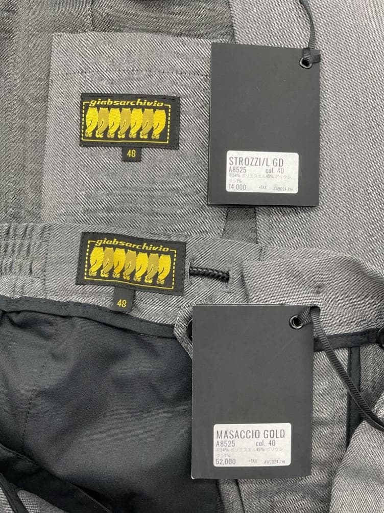 【未使用品】giab's ARCHIVIO マサッチョゴールド永久クリース 48