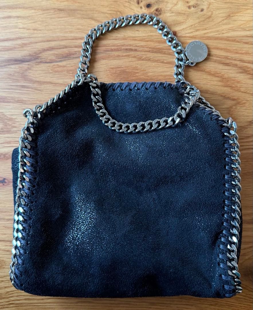 【美品】ステラマッカートニー　ファラベラ　タイニートートバッグ　ブラック