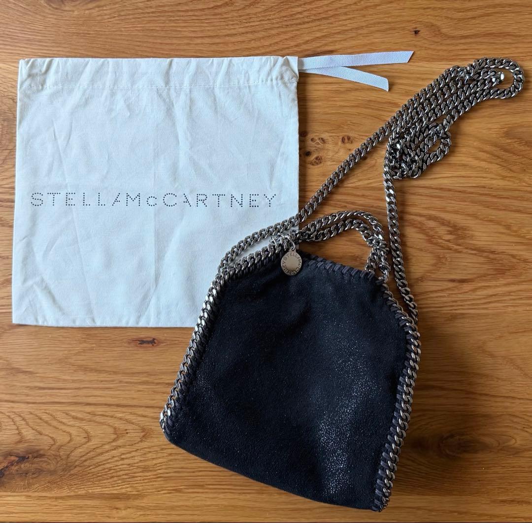 【美品】ステラマッカートニー　ファラベラ　タイニートートバッグ　ブラック