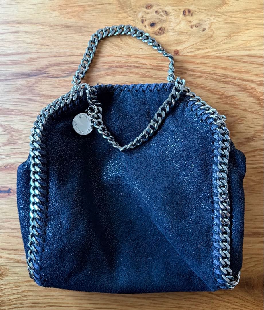 【美品】ステラマッカートニー　ファラベラ　タイニートートバッグ　ブラック